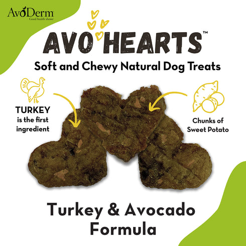 Avoderm AvoHearts Turkey & Avocado Dog Treats 5oz - Poudre Pet and Feed Supply